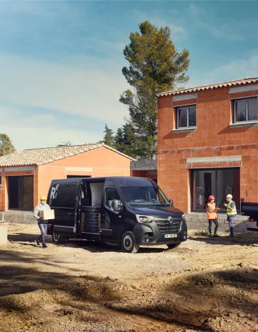 Renault Trucks Master Van and Chassis on a construction site